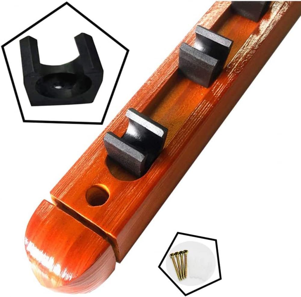 Pool Racks,Pool Rack -Pool Stick Holder Solid Wood Material, 8 Holes Optional-Billiard Racks