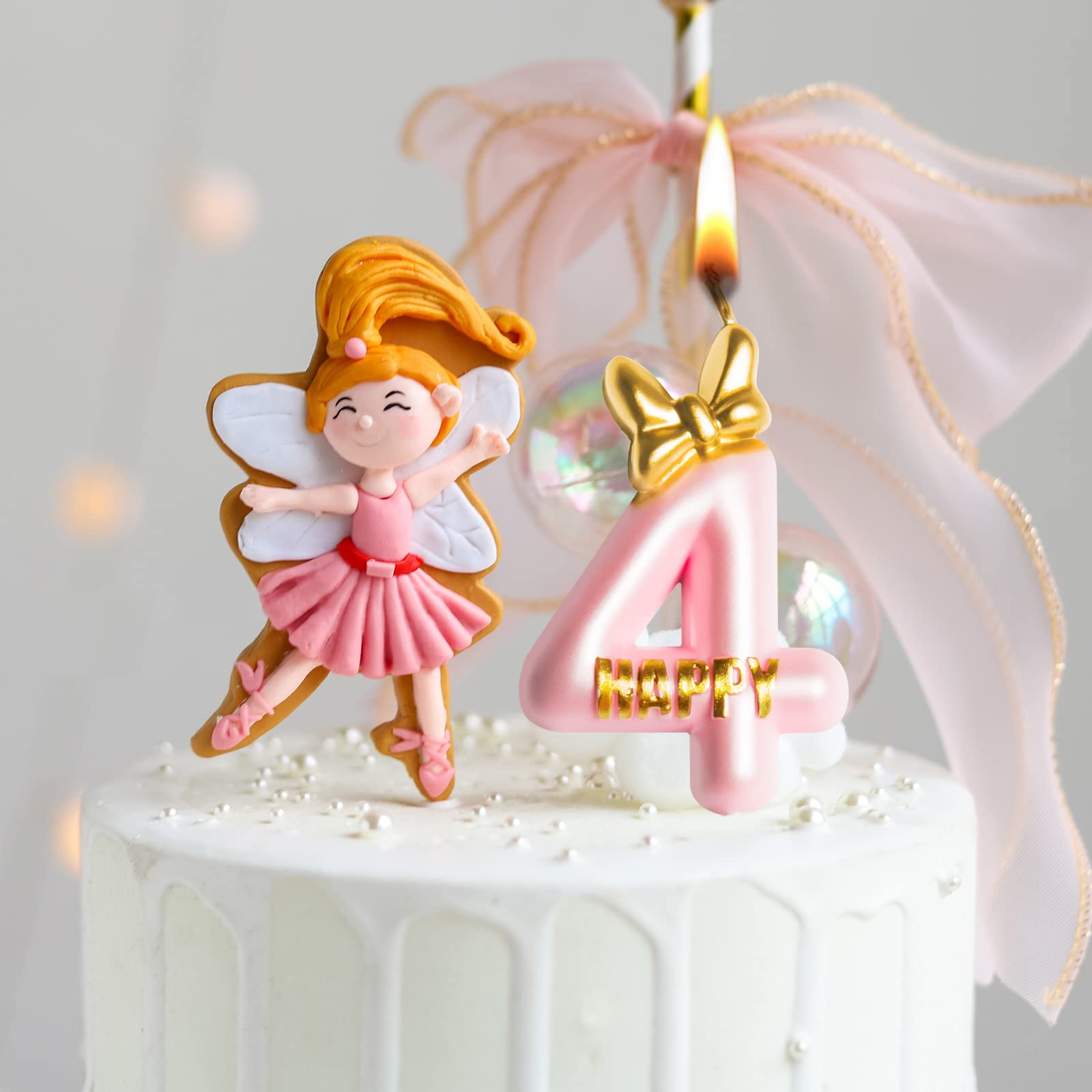 Geburtstagskerze Zum 9. Geburtstag – Rosa Krone, 7,5x4,5 Cm, Rauchfrei, Mit Halter