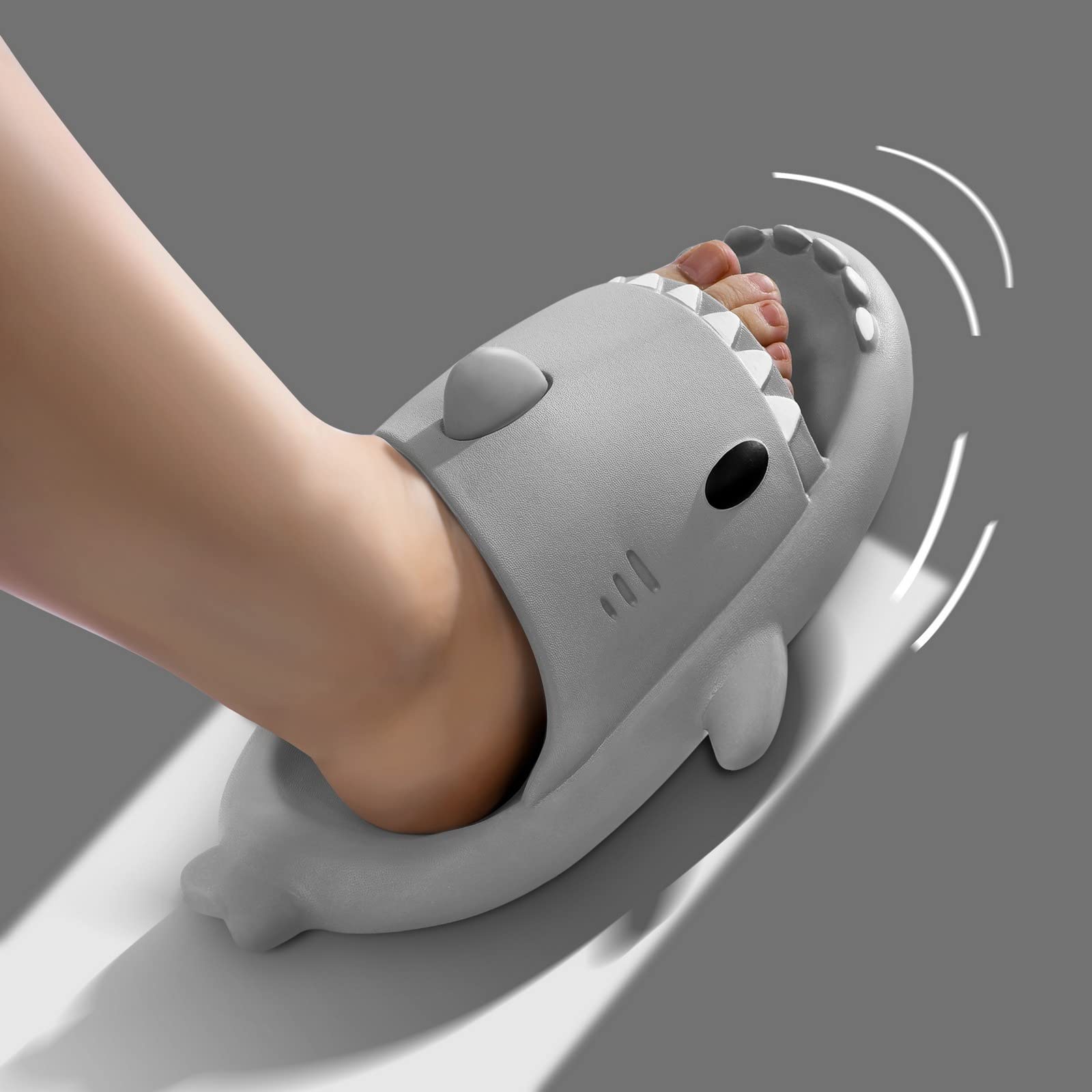 Chaussons de Requin Hommes Femmes, Shark Slides Slippers Requin Pantoufles de Cloud antidérapantes pantoufles de requin unisexe mignon pantoufles de nuage d'été d'intérieur extérieur