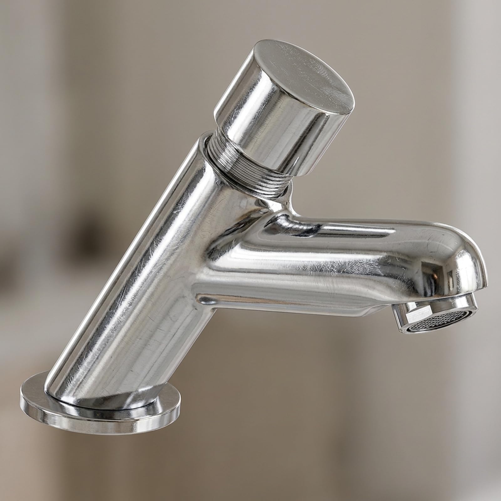 Grifo para lavabo temporizado 15 seg no regulable cromado - Idral Modern 08510F