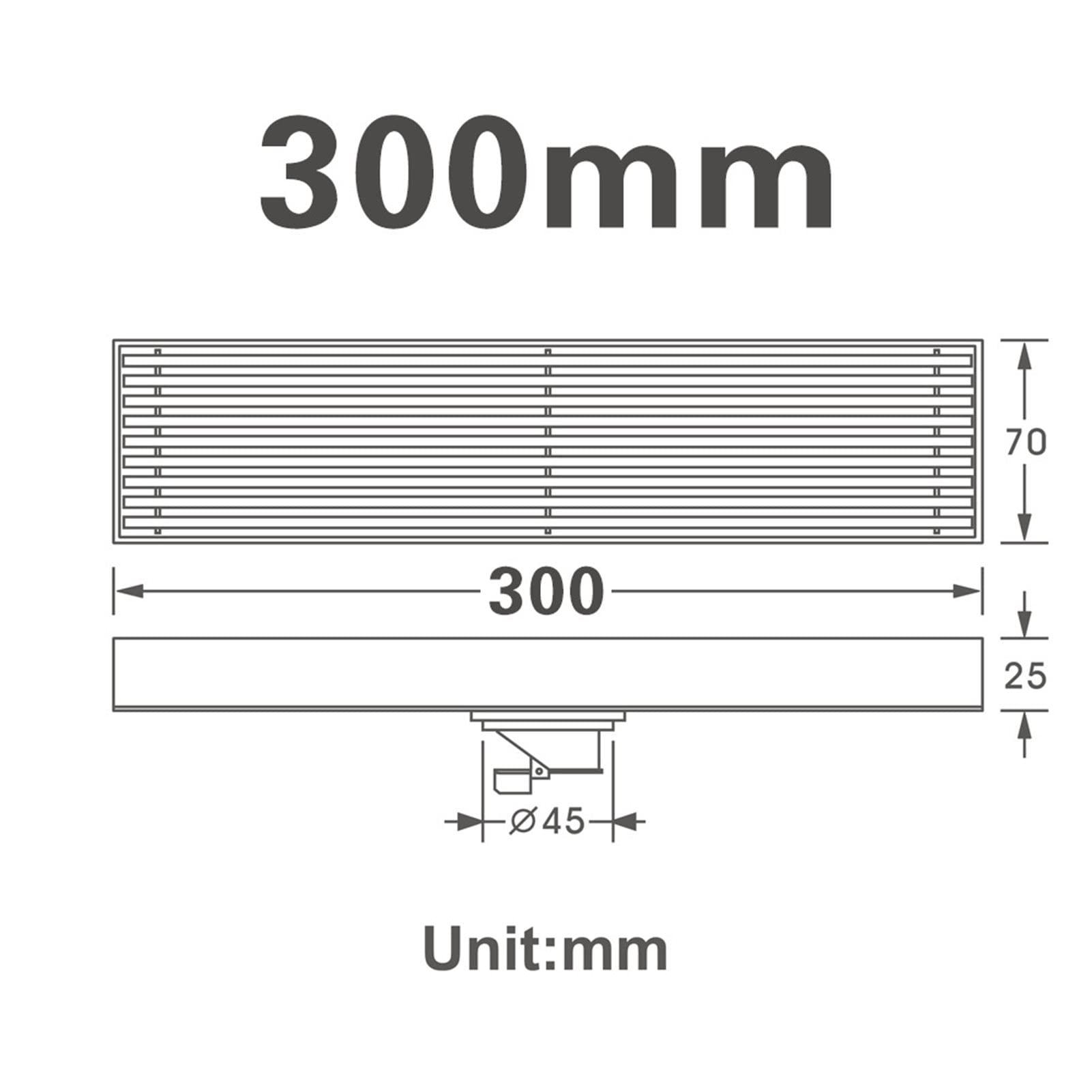 Superficie De Malla Rectangular De Acero Inoxidable Desagüe De Piso Lineal Anti Obstrucción Anti Olor para Cocina, Baño, Garaje Y Sótano