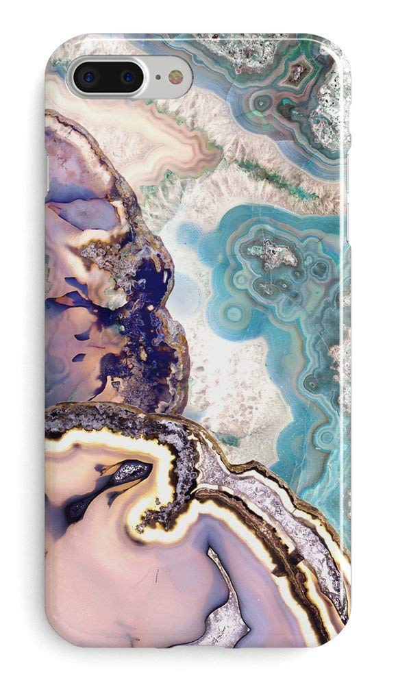 Recover Agate Slice Marble iPhone 8 Plus/iPhone 7 Plus/iPhone 6 Plus Case. Soft Rubber Silicone Cover for iPhone 8/7/6 Plus (Agate Slice)