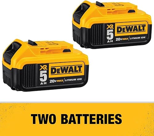 Miniatura 5 de DEWALT DCK294P2 20V Max XR - Kit combinado de taladro de martillo de iones de litio y sierra recíproca, paquete de 50Ah con juego de hojas de sierra
