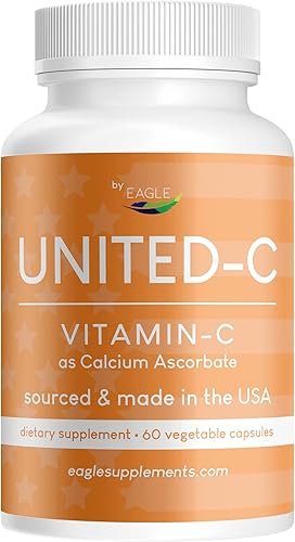 Eagle United C - Vitamina C de origen y fabricado en los Estados Unidos