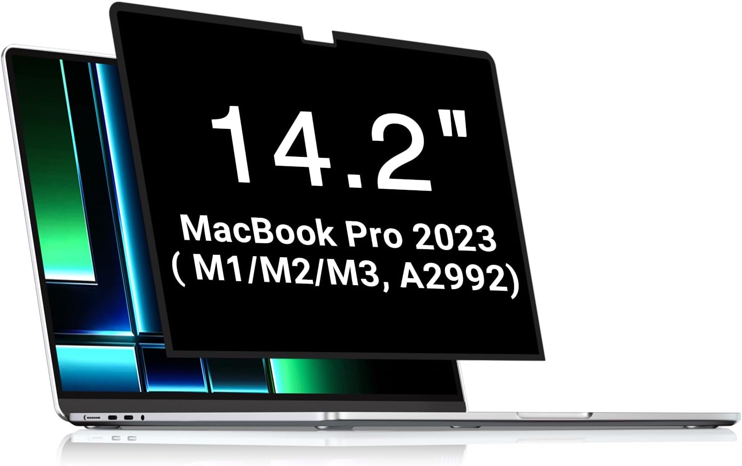 FILMEXT Privacy Screen for Macbook Pro 14 inch (2025-2021, M4 M3 M2 M1), Removable Macbook pro 14.2" A3112 A3401 A2992 A2918 A2779 A2442 Privacy Laptop Screen Filter Anti-Spy/Anti-Glare/Eye Care