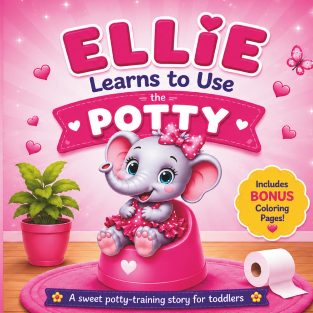 Ellie Learns to Use the Potty: A Sweet Potty-Training Story for Toddlers (Ellie the Elephant Series)