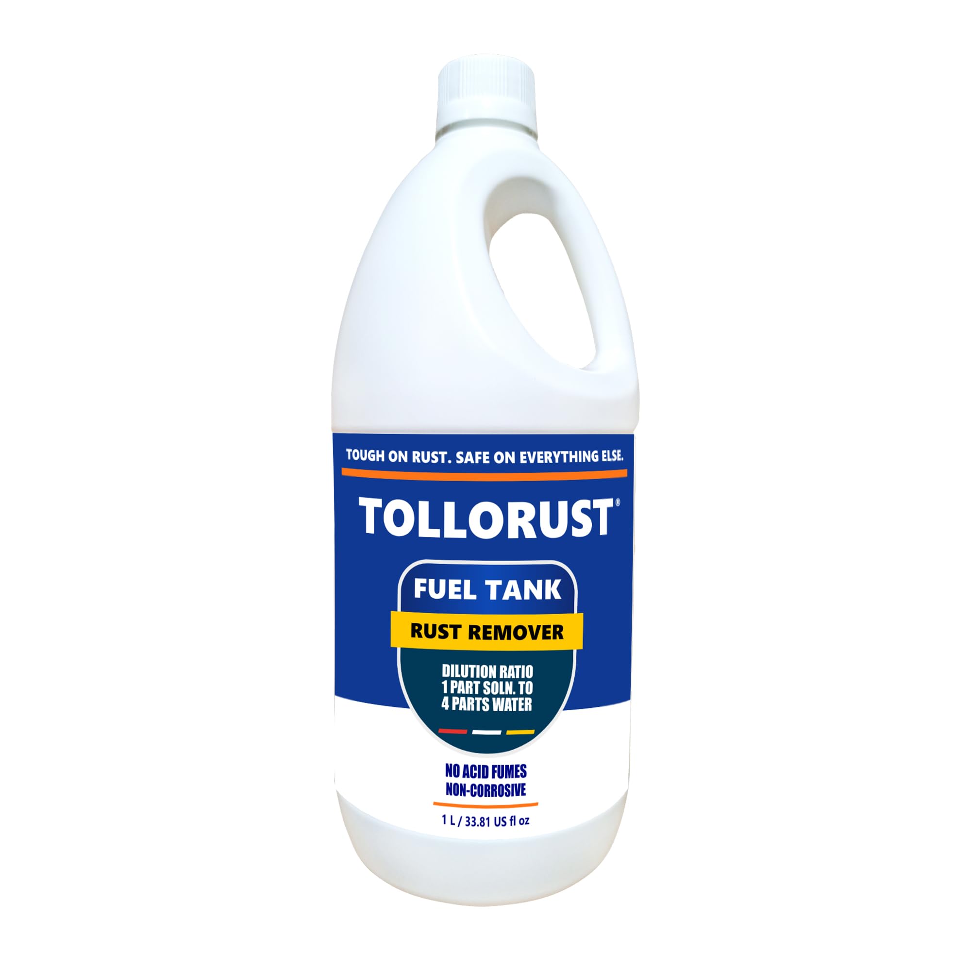 Tollorust Fuel Tank Rust Remover, Non-Corrosive & Safe, 1 L