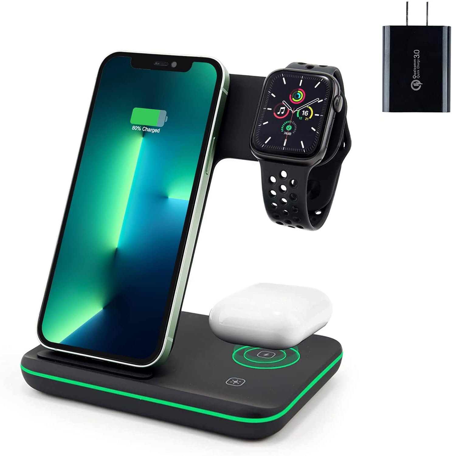 Amazon Wireless Charger 3 In 1 Qi Certified 15W Fast Wireless