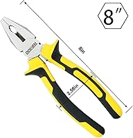 Vista 8 de Dowell - Juego de alicates de punta larga, alicates de combinación, alicates de Lineman y alicates de corte diagonal