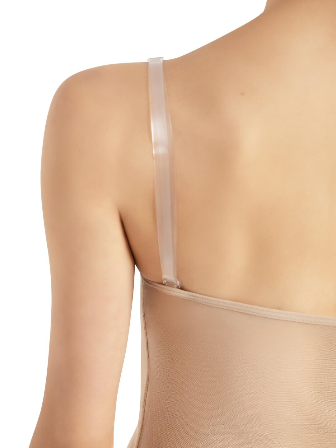 Capezio Plunge Neck Mesh Midiff Leotard Sous-vêtements de base Femme