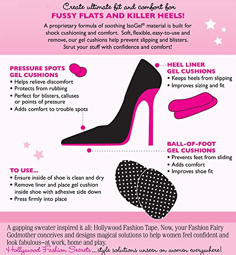 Hollywood Fashion Secrets Shoe Comfort Kit Includes Ball-Of- Foot Cushions, Heel Liners, And Pressure Spots #TOP3