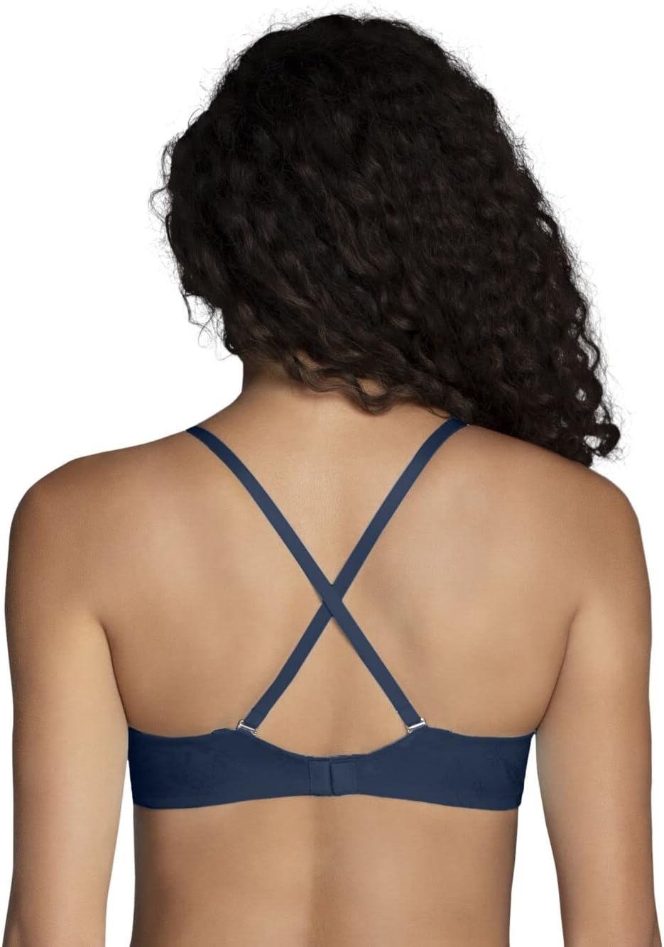 Vanity Fair Womens Ego Boost Add-A-Size Push Up Bra, 34C, Rare Blue Jacquard