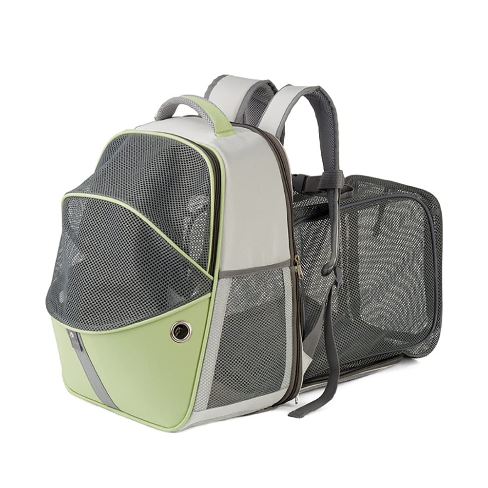 Sac de transport chat en mesh respirant structure stable et pliable spacieux
