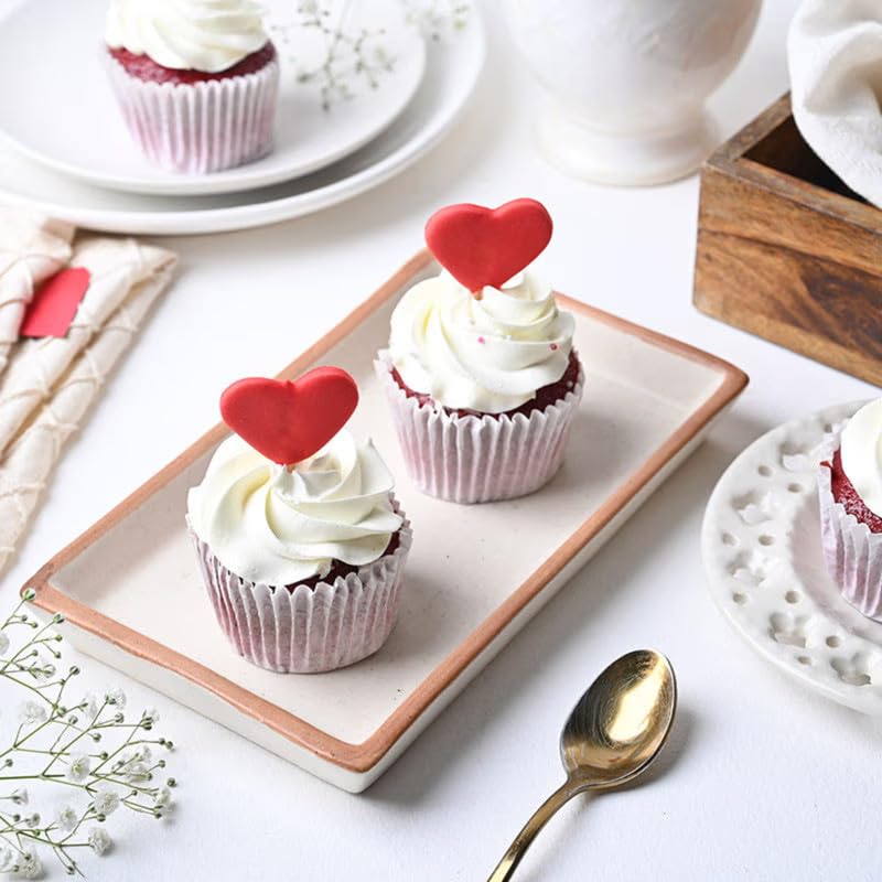 FlowerAura Delicious Fresh Red Velvet Cupcakes With Red Heart Topup For Birthday, Anniversary, Valentine's Day, Mother's Day, Father's Day, Women's Day, Baby Shower & Party (Same Day Delivery) (4Pcs)-image-14