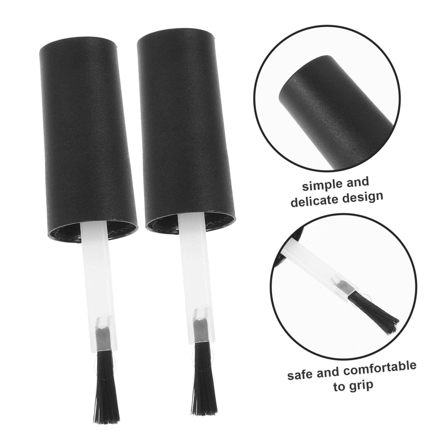 Healeved 100piezas Cepillos Para Esmalte De Uñas Con Reemplazo De Brochas Para Botellas De Gel Práctico y Seguro Para Manicura
