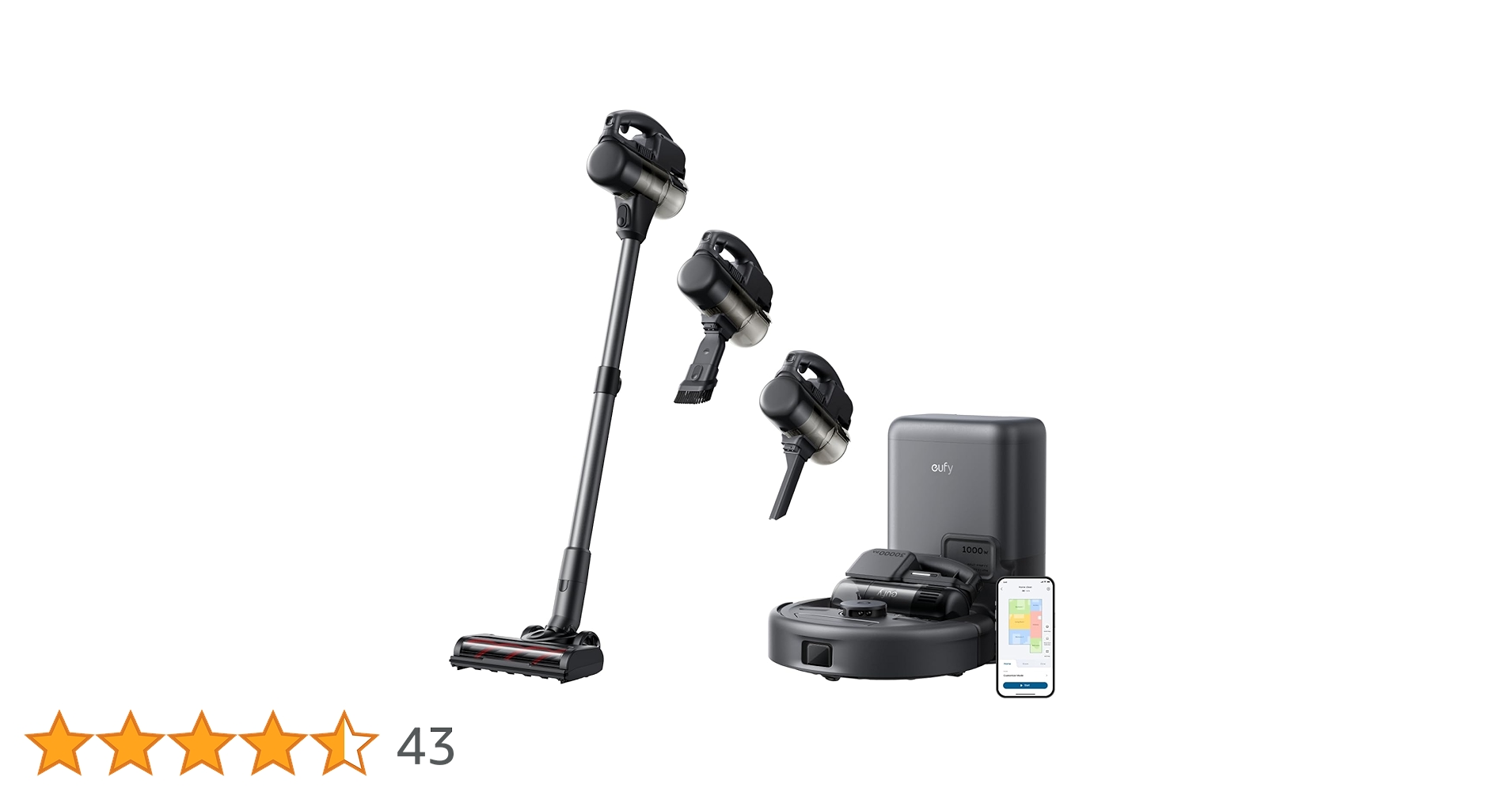 Odkurzacz automatyczny eufy E20 3 w 1, wszechstronny