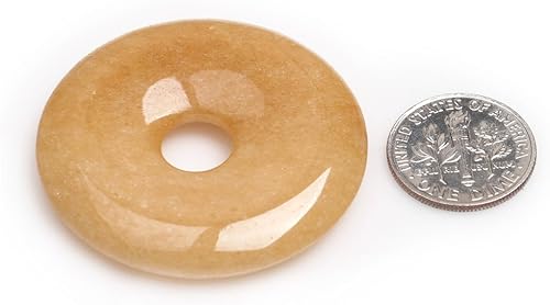 Miniatura 3 de Cuentas amarillas de ojo de tigre para hacer joyas, piedras preciosas naturales, semipreciosas de 1.575 in, dona, 1 unidad JOE FOREMAN