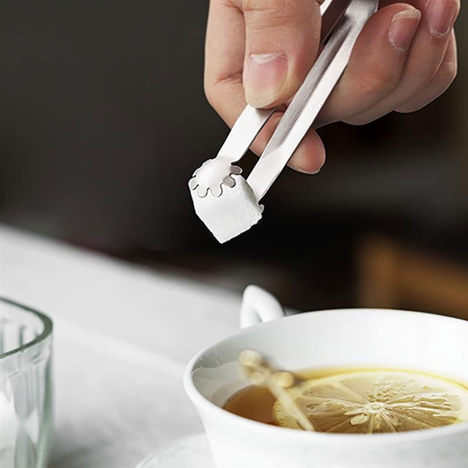 Pinces à glaçons en Acier Inoxydable, Mini Pinces à glaçons, universelles et Portables, Pinces à Sucre, Pinces à thé, Petites Pinces Alimentaires, Pinces à glaçons