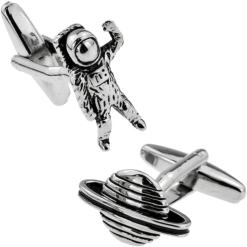 Cuffcuff CufflinksAstronaut & Planet Cufflinks