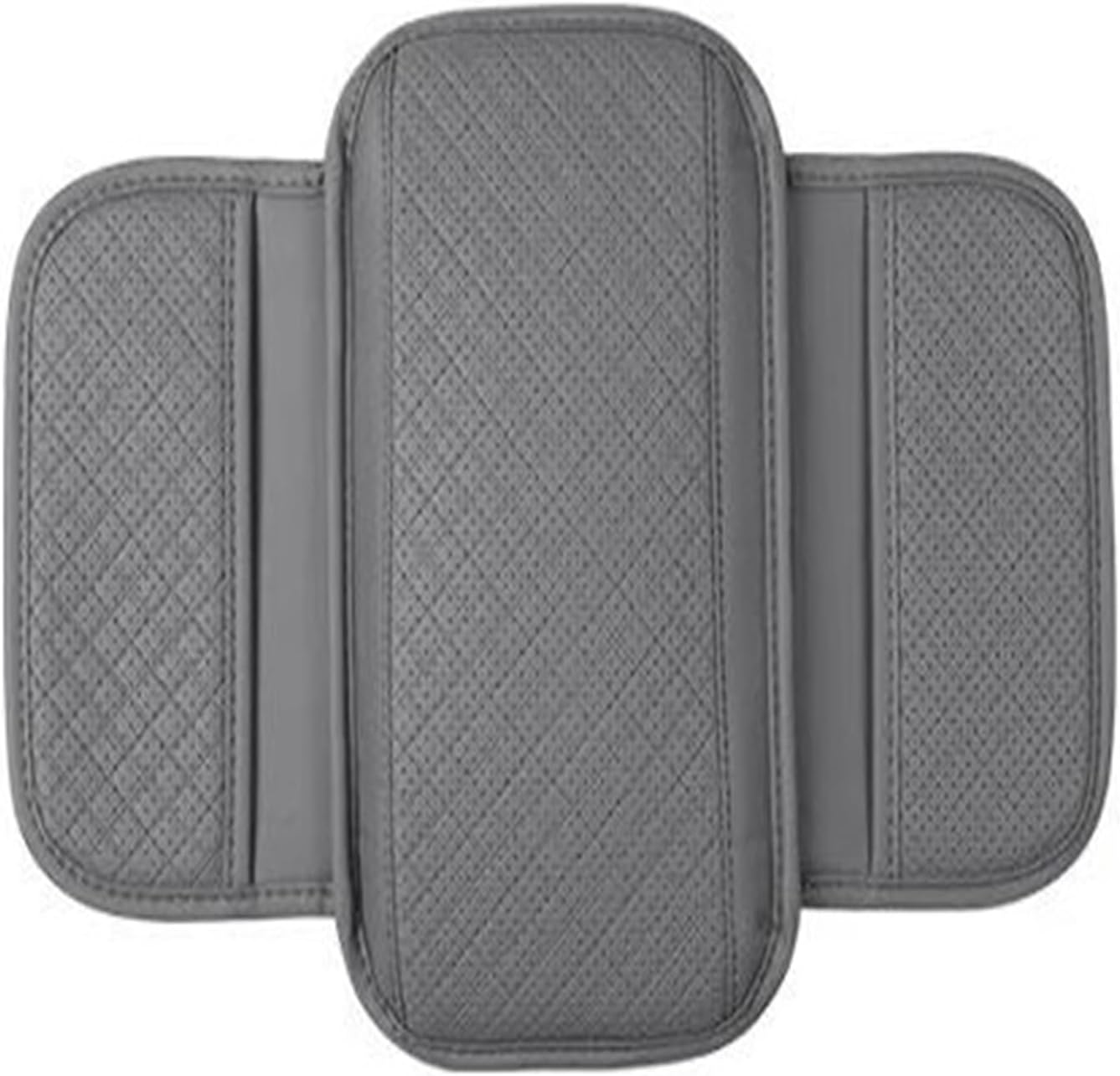 Car Arm Rest Cushion Center Console Cover Auto Armrest Box Pad Storage Pocket For Nissan For Patrol Y61 Y260 Y60 RC(GREY)