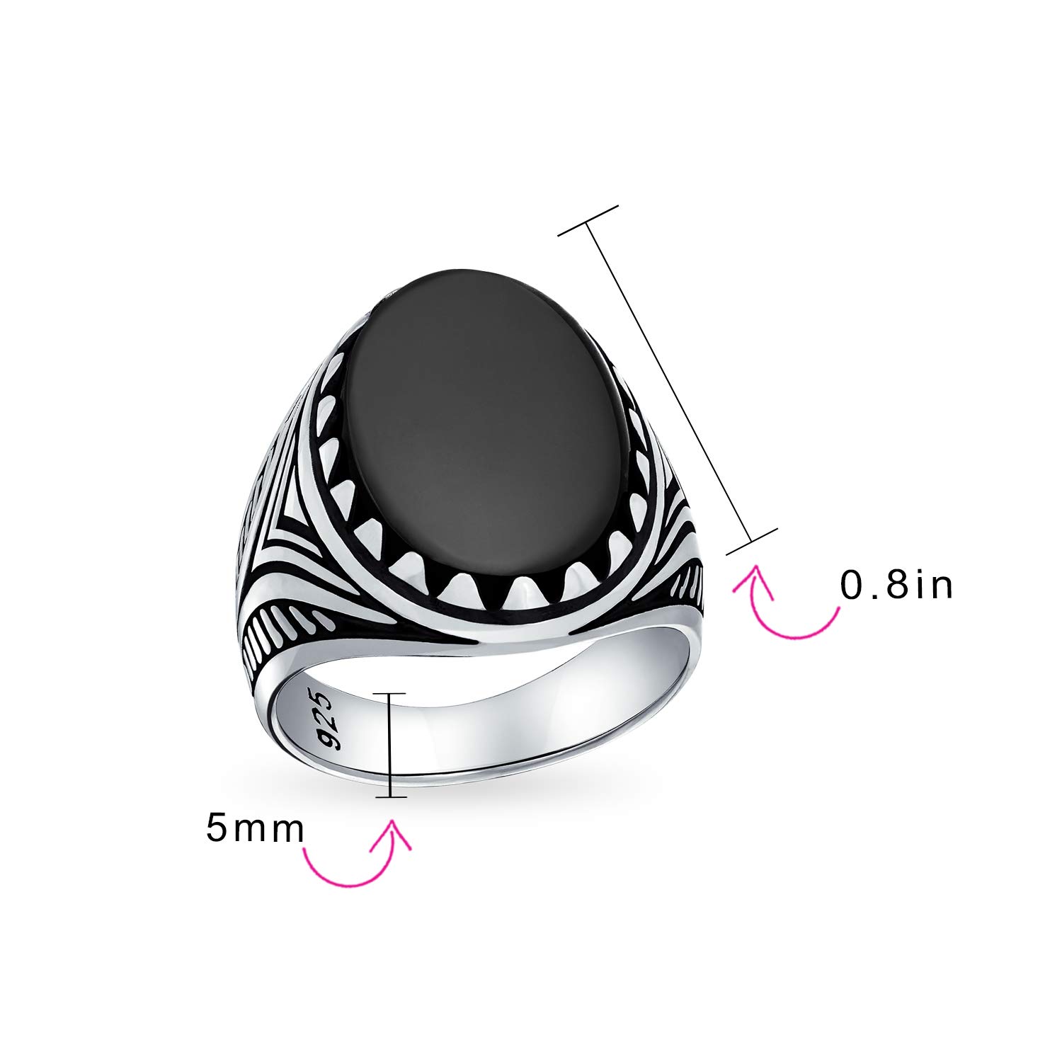 Personalizza Anello Chevalier da Uomo con Onice Nera, Turchese Blu, Occhio di Tigre Marrone, Gemma Cabochon Ovale, Grande Artiglio di Leone, Argento Sterling 925 Solido Ossidato, Fatto a Mano in