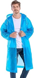 Casual Solid Men Raincoat (Ponchu Long Raincoat_Blue_1 Pcs) Price In India