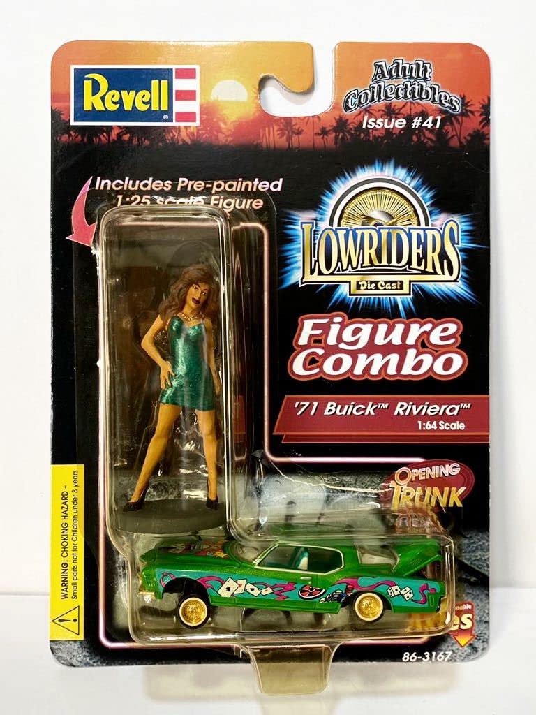 Amazon | Revell 1/64 LOWRIDERS DieCast Figure Combo '71 BUICK