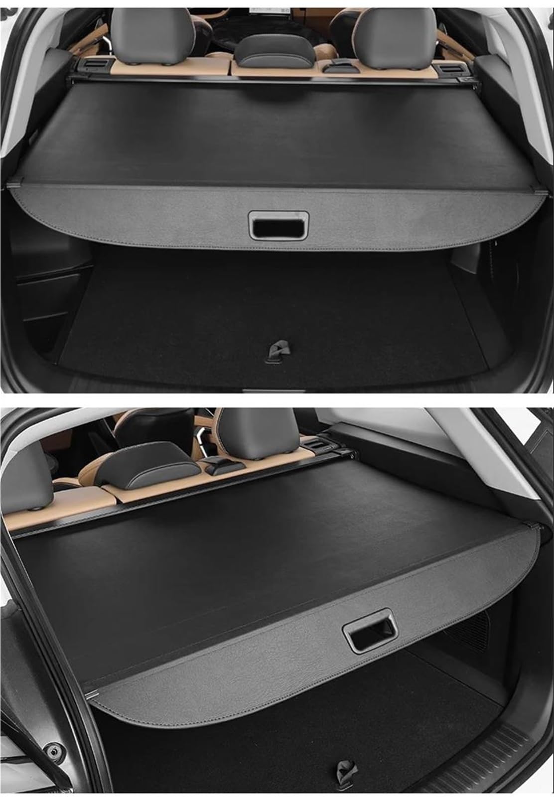 Plage Arrière Couverture De Coffre Rétractable, Bouclier De Sécurité De Confidentialité pour Dodge pour Durango 2011 – 2025(B Canvas)