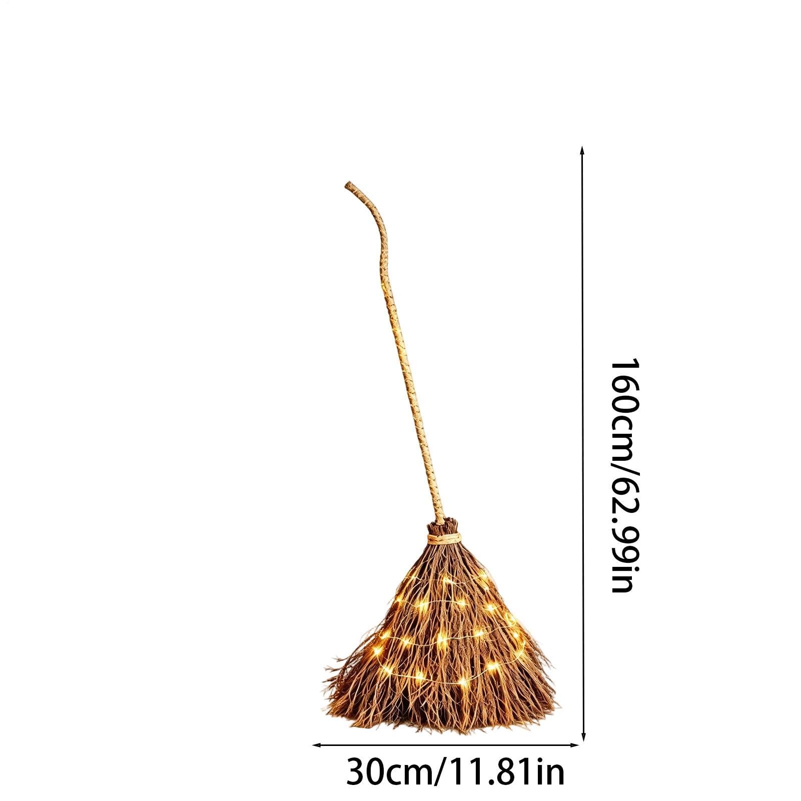 Escoba Halloween Suministros De Gigantes De Luz Cálida Para Interior Y | Decoración de Halloween con forma de escoba para fiestas, festivales, porche, patio, jardín, casa, salón, entrada Cas