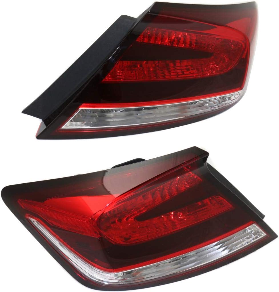 For Honda Civic Coupe Tail Light Assembly 2014 2015 Pair Driver and Passenger Side DOT Certified For HO2800187 + HO2801187