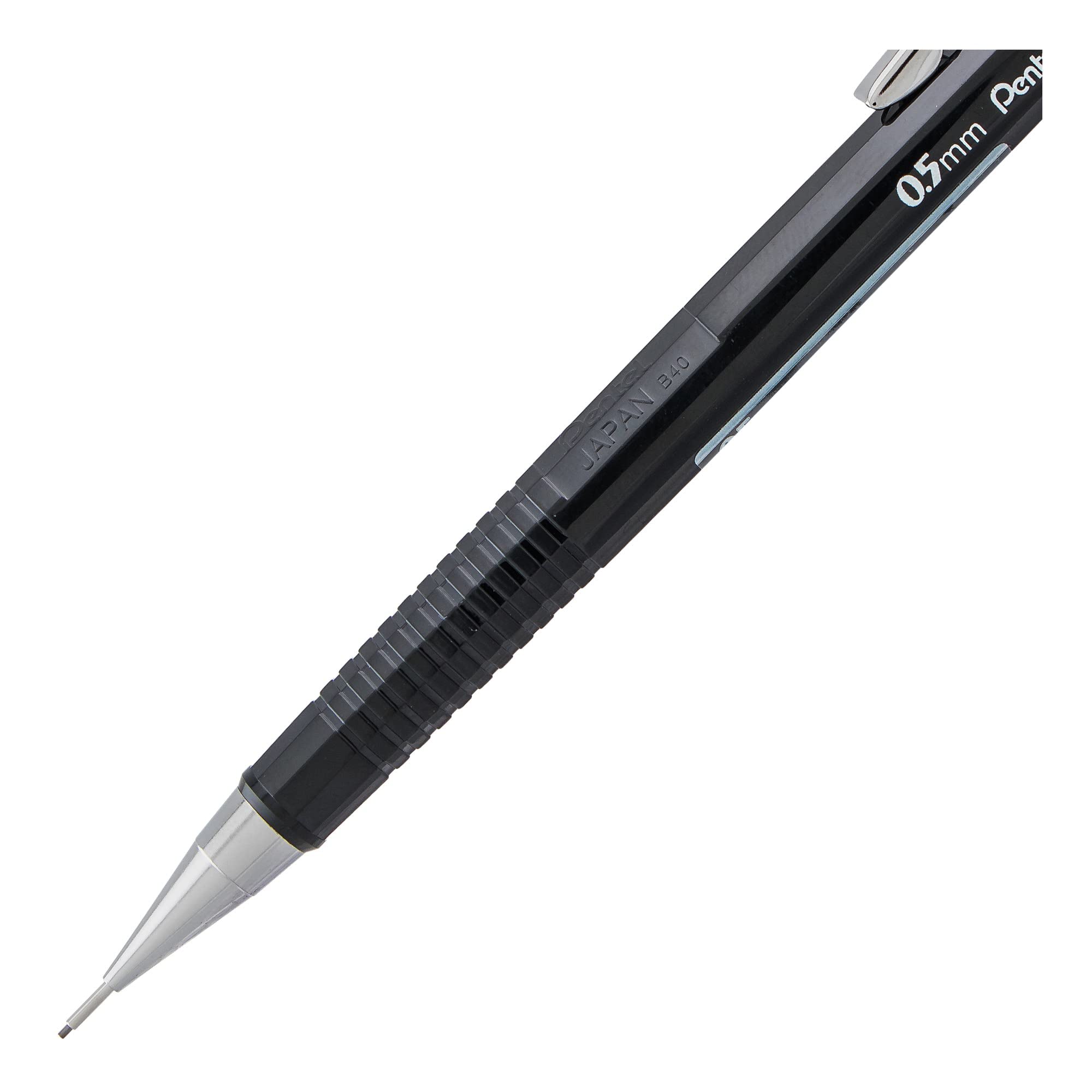 筆記具 Pentel Sharp Pencil Black Silver Pentel Sharp P200 Mechanical pencil,Black, 0.5 mm : Amazon.sg