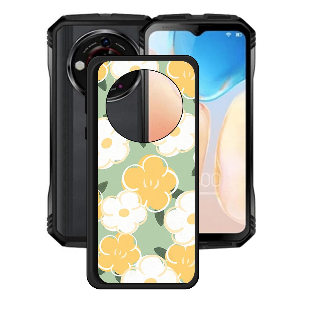 HuiYouMY Cover per Doogee V30 Pro (6.58) con 2 Pezzi Pellicola