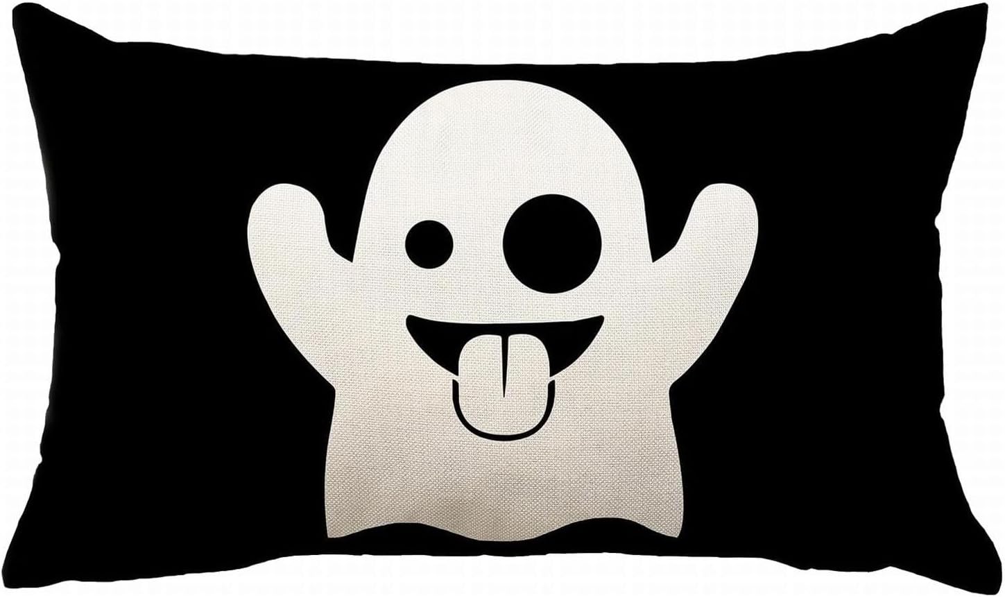 Halloween Pillow Cover 12x23 Ghost Halloween Lumbar Pillow