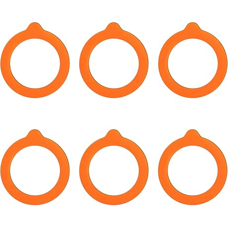 Silicone Replacement Gasket Seals for Glass Jars