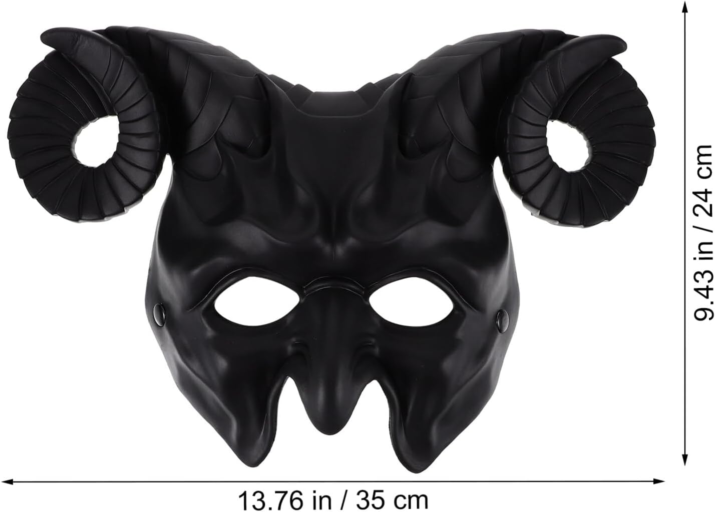 Ox Horn Mask Horns Masquerade Mask Animal Half Face for Festival Party Halloween Costume Cosplay - Image 2