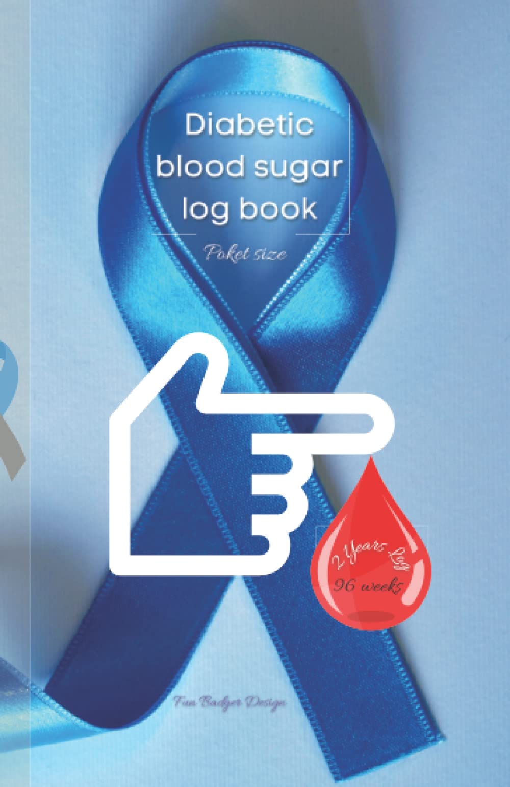 Diabetic blood sugar log book: Pocket size Diabetic Logbook, 2 year Diabetes Diary, Weekly Blood Sugar Level Monitoring, 96 weeks Compact Glucose Recording Notebook