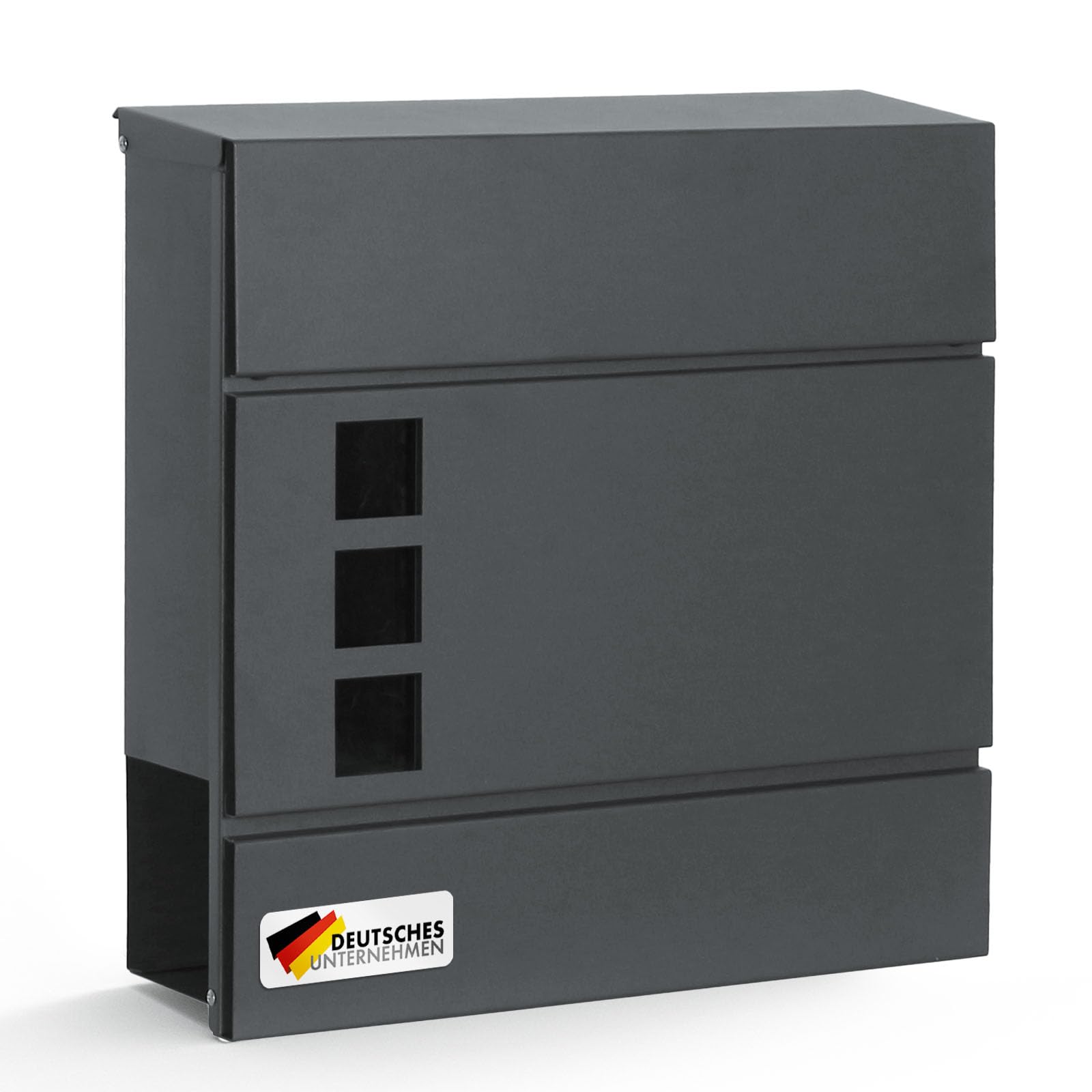 Floordirekt Moderner Briefkasten, mit Zeitungshalter, Deckel, abschließbar