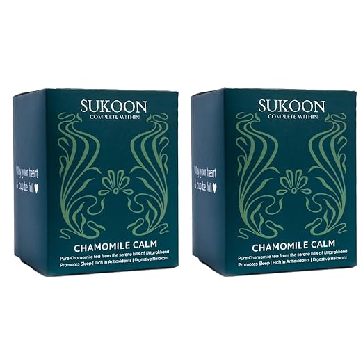 Chamomile Herbal Tea, 28 Eco-Friendly Pyramid Teabags | Pure Chamomile Buds | Natural Fresh & Organic Herbal Tea 100% Natural Ingredients |Caffeine Free | Helps to Calm The Body & Mind, Improves Sleep Quality & Treat PCODs| Stress Relief Tea | Aid Sleep & Insomnia | Enhance Digestion | (2 Boxes of 14 Each)