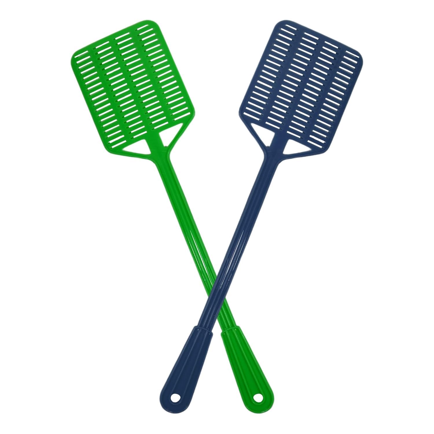 Plastic Fly Swatter for Home | Lightweight & Durable Mosquito Swatter | Insect & Bug Killer Swat Tool | Long Handle Fly Swatter for Indoor & Outdoor Use (Pack of 2)-image-13
