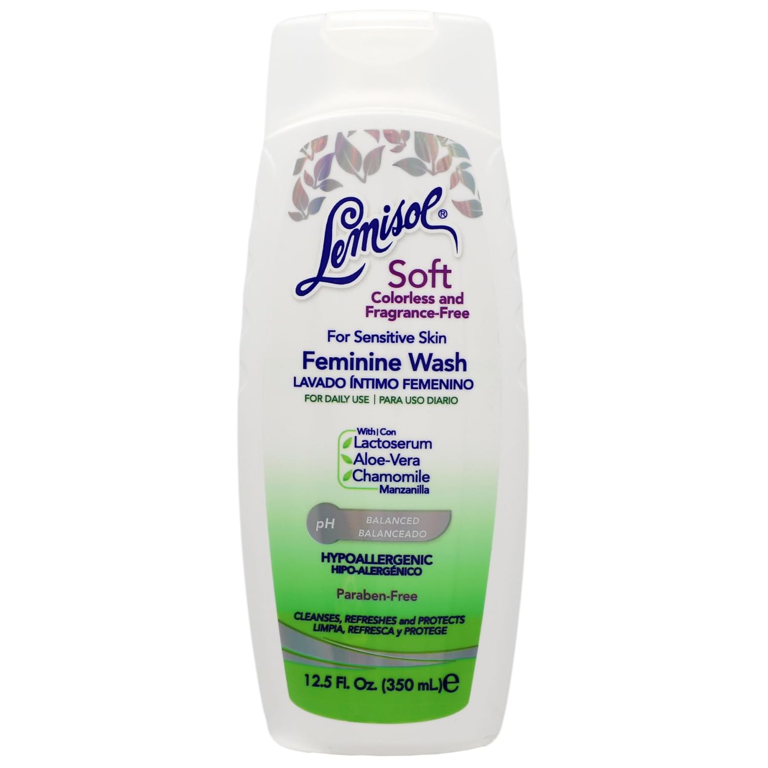 LEMISOL Soft Feminine Wash, Fragrance-Free for Sensitive Skin, 12.5 Fl Oz Bottle LEMISOL Soft Feminine Wash, Fragrance-Free for Sensitive Skin, 12.5 Fl Oz Bottle