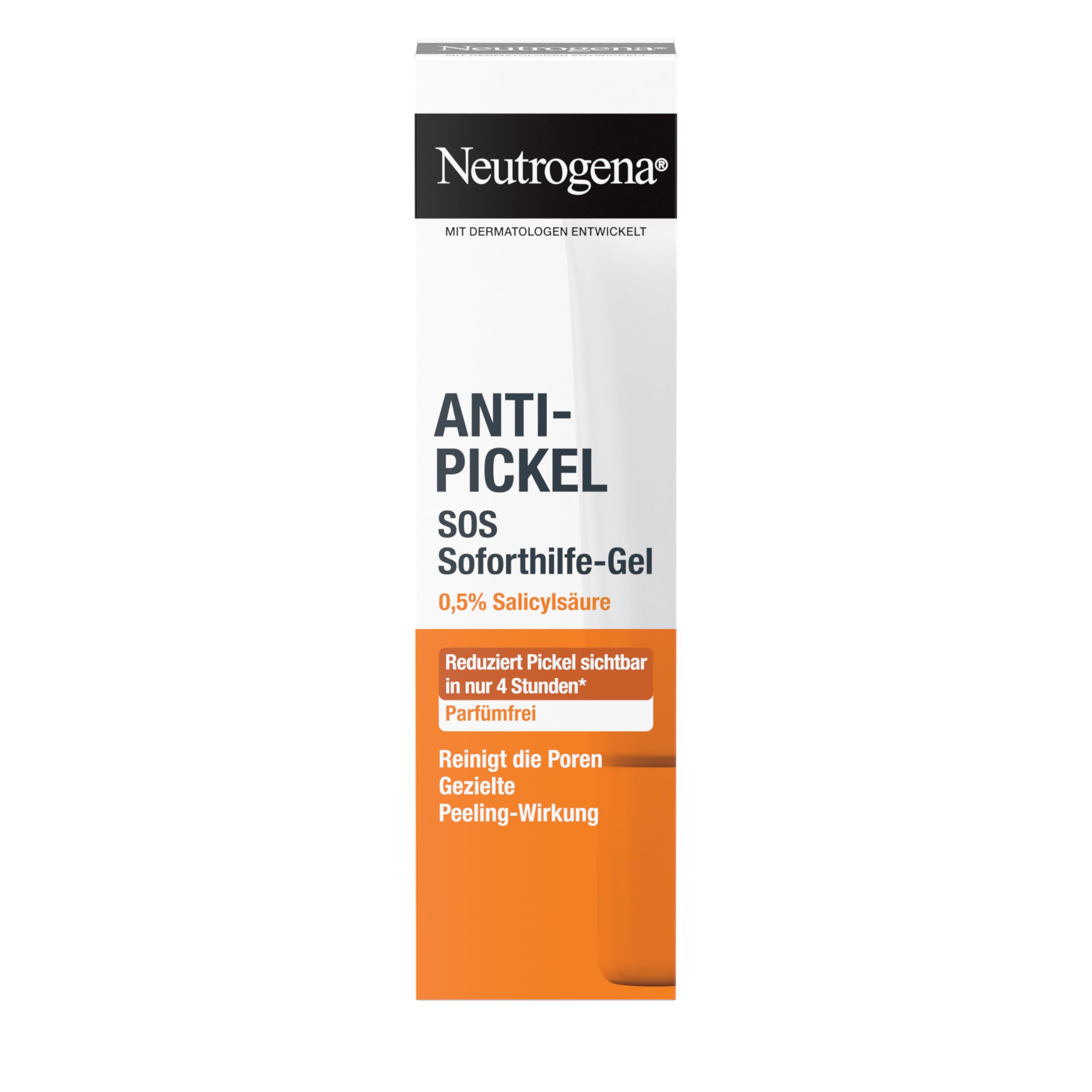 Neutrogena Żel antypryszczowy SOS natychmiastowy środek czyszczący przeciw pryszczom z 0,5% kwasem salicylowym czyści z ukierunkowanym działaniem peelingującym