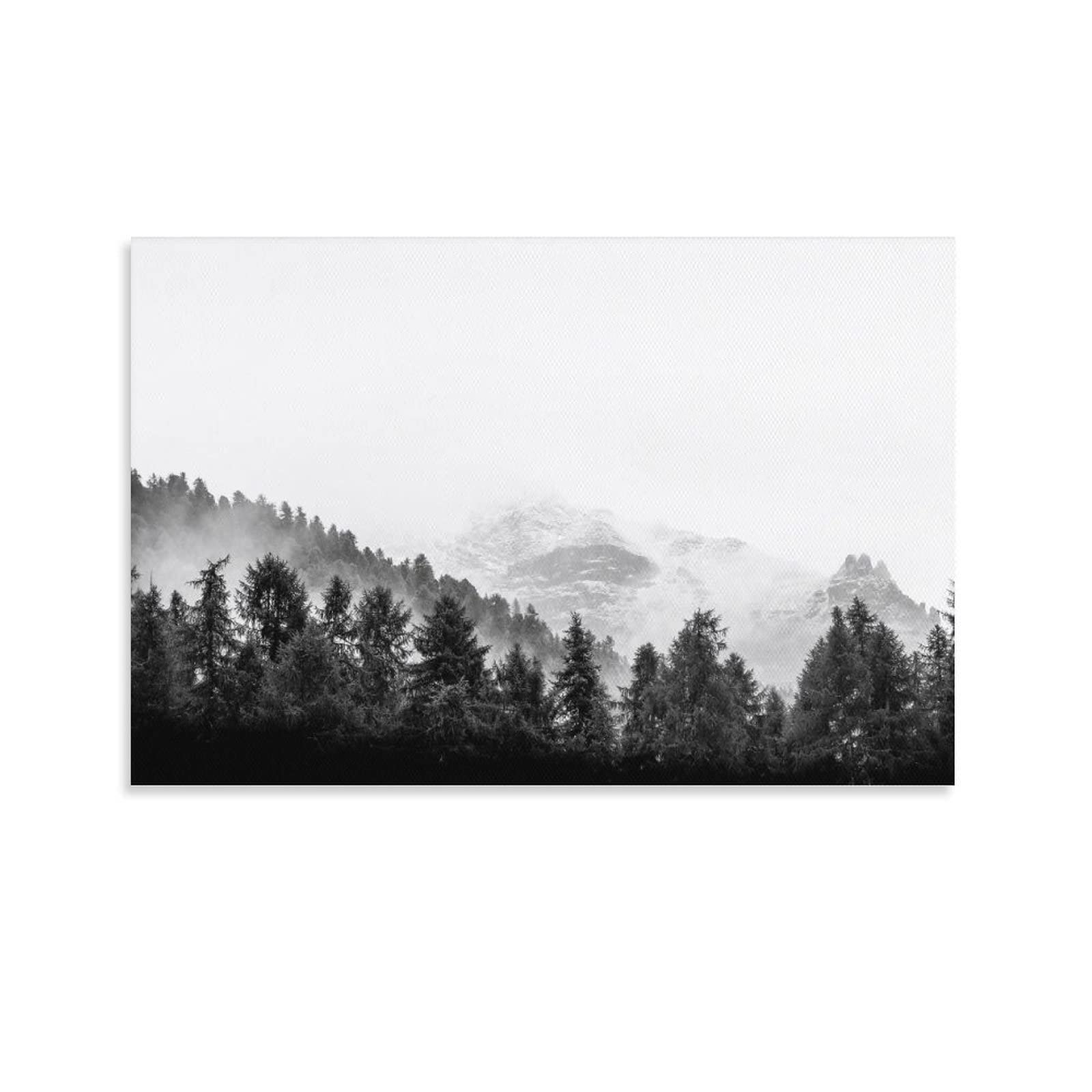 Carta Da Parati Fotografica Finestra 3D Effetto Foresta Albero Bosco - Include Colla - Moderna Design Carta per Pareti Soggiorno Camera Da Letto Sala Fotomurali In Tessuto Non Tessuto TNT (368x254 cm