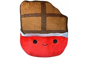 Kellytoy Squishmallows Food Collection: 5 Inch Paulton Chocolate Bar Plush Toy