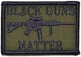 Black Guns Matter - 3x2 Hat Patch (Olive Drab / OD)
