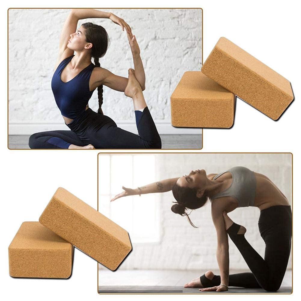 yoga blok kurk - antislip voor extra stabiliteit - The Mindfulshop