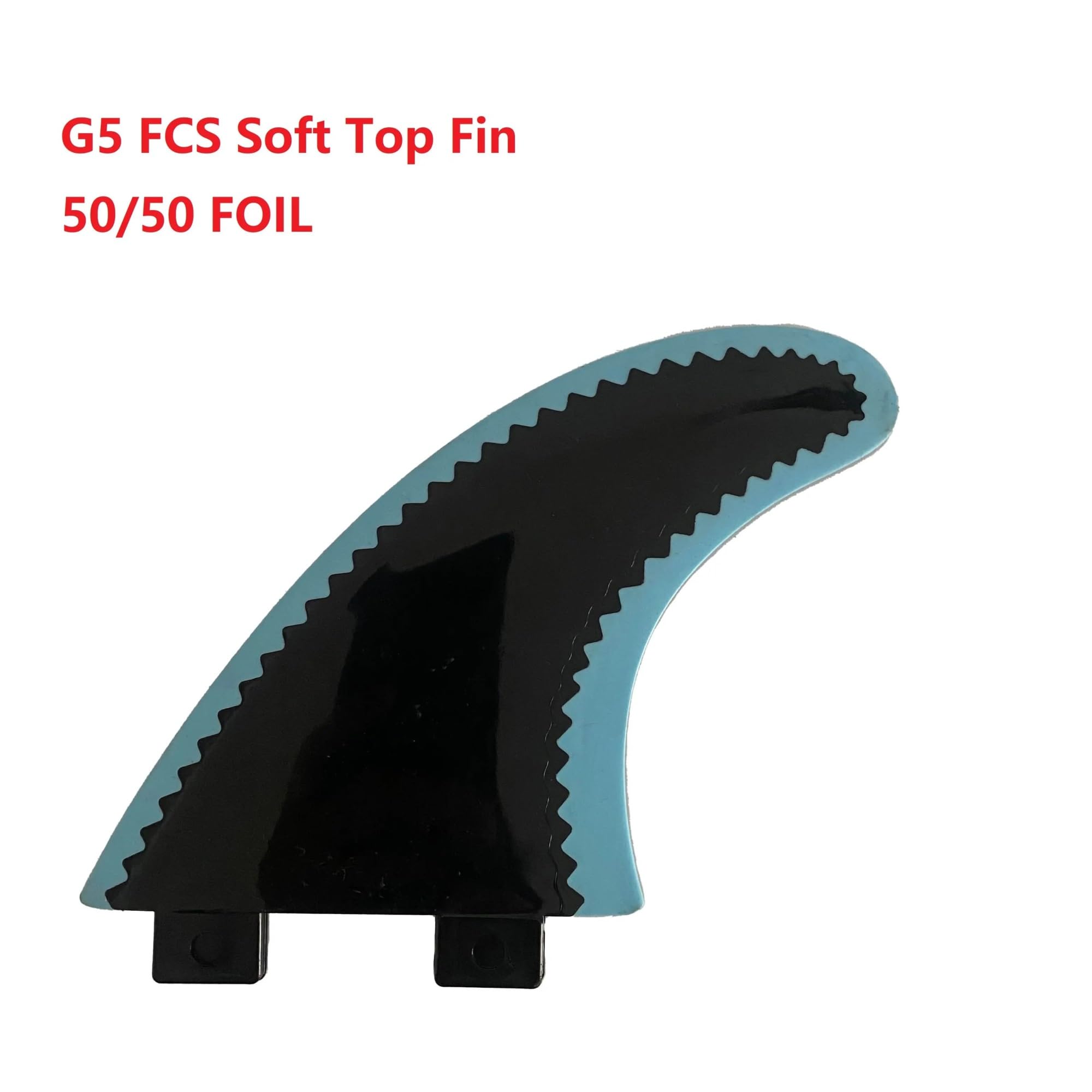 Quillas de Tabla de Surf G5 Soft Top, Accesorio Sup de lámina 50/50, quilla de Surf, quilla de Tabla de Paddle Surf(3 Pcs Blue Fins)