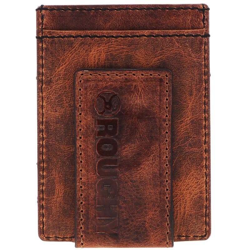 HOOEY Leather Men's Money Clip (Hawk - Brown/Sunset Serape)2