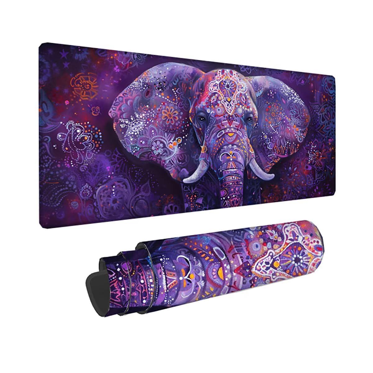 Tappetino per Mouse Gaming XXL 1200x600x3mm– Ufficio Mousepad Grande – Migliora la Velocità e la Precisione Tenuta Stabile Sottomano per Ufficio e Casa Accessori Scrivania Elefante PjY17321 N-U