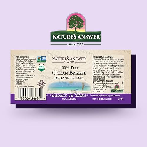 Miniatura 8 de Nature's Answer Mezcla de aceite esencial orgánico 100% puro, 0.5 onzas, repetición nocturna