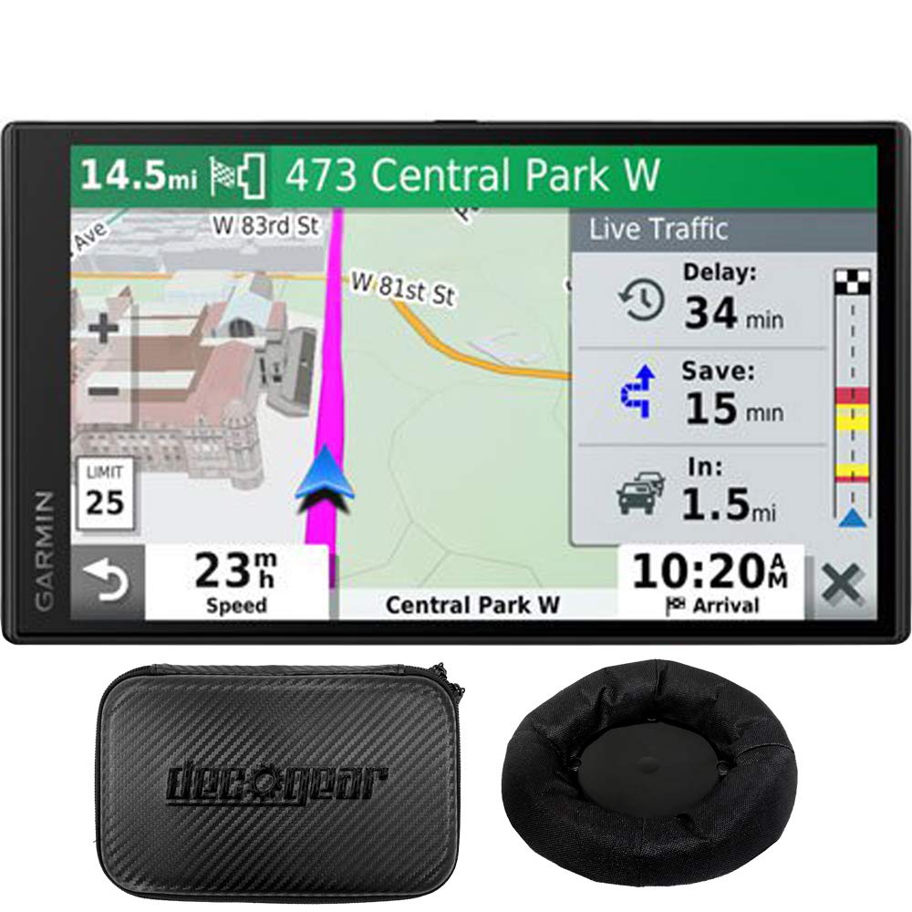 Garmin 010-N2153-00 DriveSmart 65 Premium Navigator w/Amazon Alexa (Renewed) Bundle with Deco Gear U